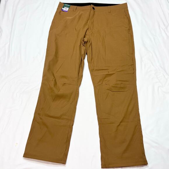 Orvis Fleece Lined Stretch Fabric Pants Men Size 40W x 32L Zipper Durable New - Picture 7 of 12